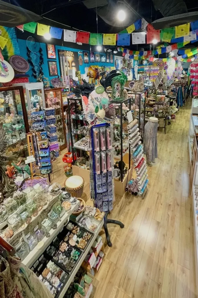 Inside store